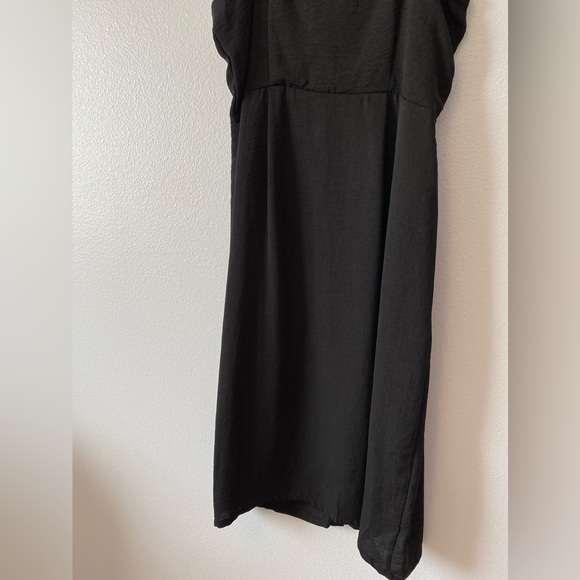 Bobeau Studio B Button front Minimalist Midi Black Dress Size XL - Picture 4 of 11
